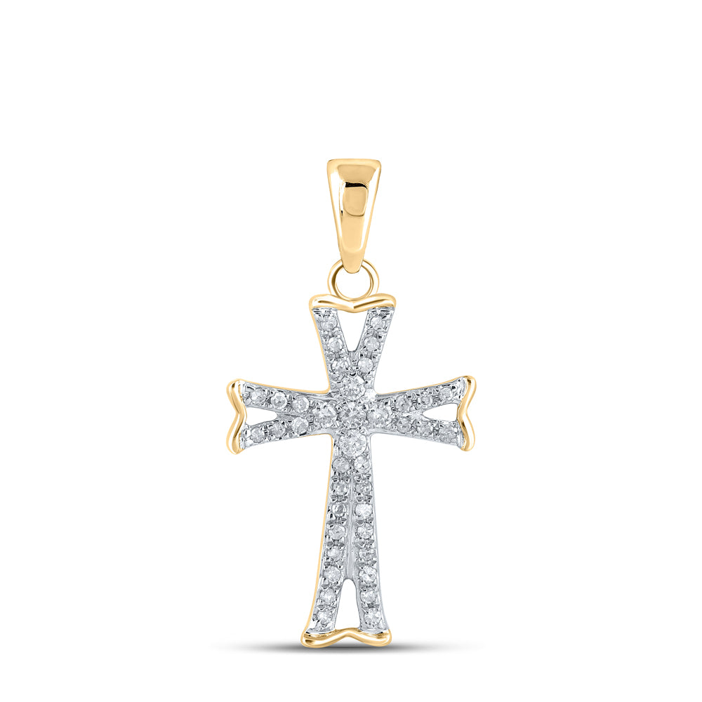 1/8CT-DIA P1P2 CROSS PENDANT