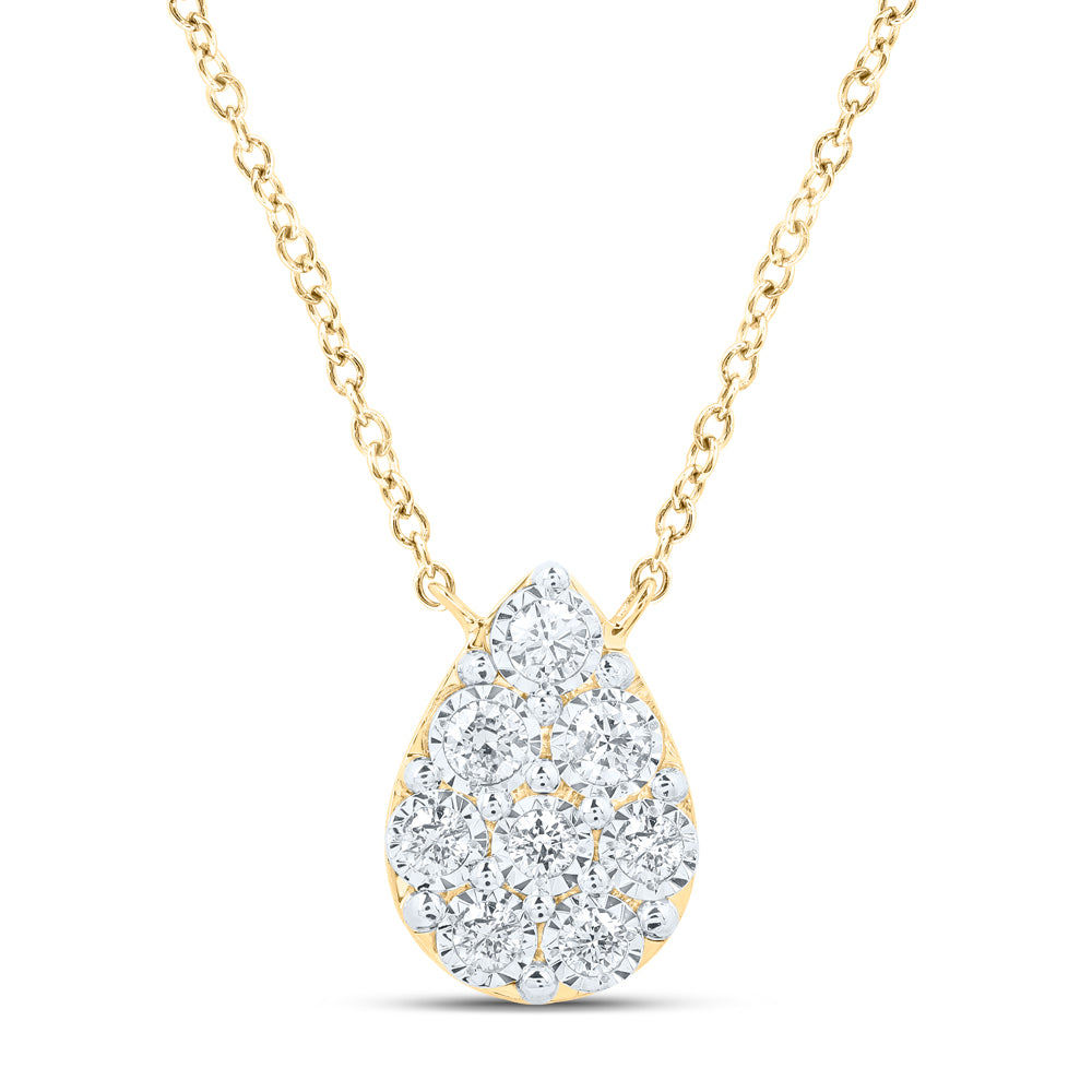 1/6CTW-DIA NK NECKLACE (18 INCH)