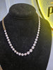 14k necklace diamante 3 1/3 natural Diament 18 pulgadas