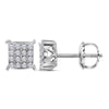 1/4CT-DIA CINDY SQUARE EARRING