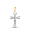 1/8CT-DIA P1P2 CROSS PENDANT