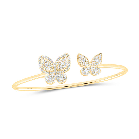 3/4CTW-DIA NK BUTTERFLY BANGLE (50X60MM)