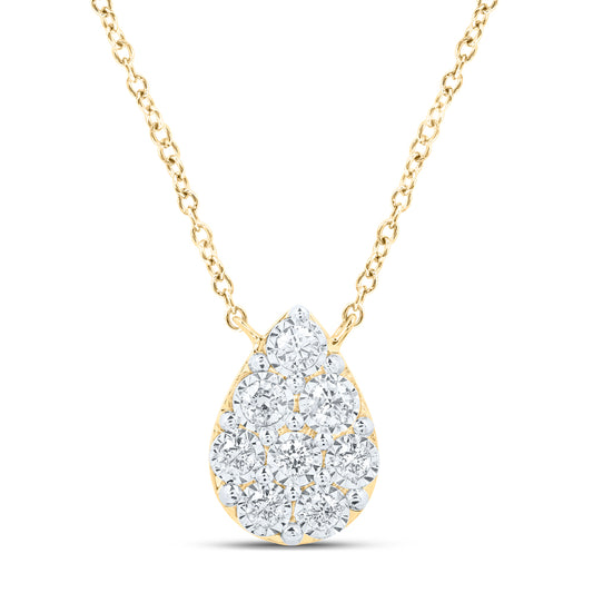 1/6CTW-DIA NK NECKLACE (18 INCH)