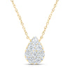 1/6CTW-DIA NK NECKLACE (18 INCH)