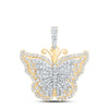 5/8 CTW-NAT DIA NK BUTTERFLY FASHION PENDANT For Acima
