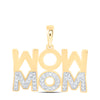 1/5CTW-NAT DIA NK GIFT MOM PENDANT