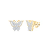 1 1/2CTW-NAT DIA NK FASHION BUTTERFLY EARRING