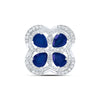 1/5CTW-NAT DIA ANA M 1 3/8CTW-PS-BS NAT GEM CLOVER PENDANT
