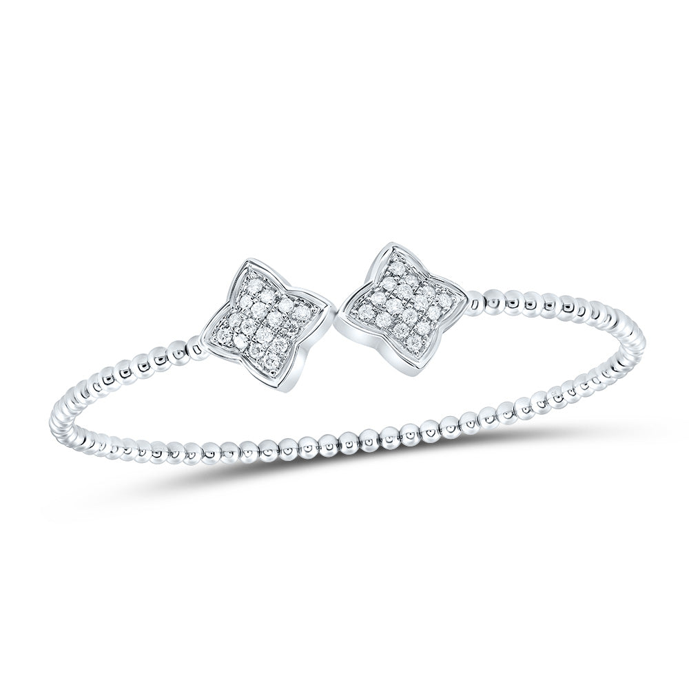 1/2CTW-NAT DIA CN FASHION BANGLE (65X52 MM)