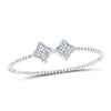1/2CTW-NAT DIA CN FASHION BANGLE (65X52 MM)