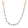 4 1/4CTW-NAT DIA NK HEART NECKLACE (17INCH)