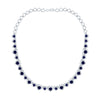 3 1/3CTW-NAT DIA CN 10 3/4CTW HS-BS NAT GEM FASHION HEART NECKLACE (16 INCH)
