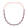 3 1/3CTW-NAT DIA CN 11 CTW HS-RU NAT GEM FASHION HEART NECKLACE (16 INCH)