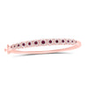 7/8CTW-NAT DIA CN 7/8CTW RD-RU NAT GEM BUBBLE LADIES BANGLE(60X50)