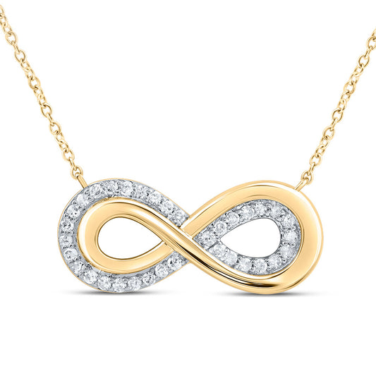 1/8CTW-NAT DIA P1 GIFT INFINITY NECKLACE (18 INCH)