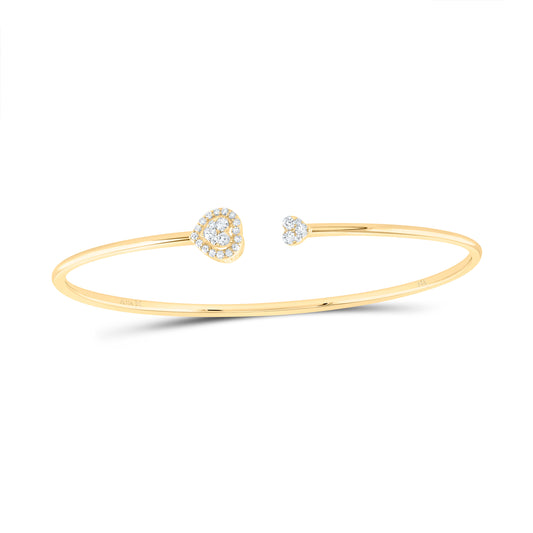 1/4CTW-NAT DIA ANA M PEAR BANGLE