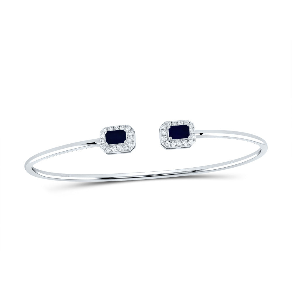 1/4CTW-NAT DIA ANA M 5X3MM EM-BS NAT GEM BANGLE