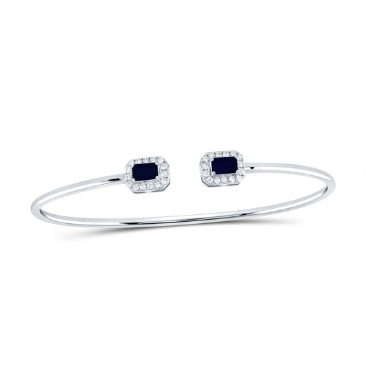 1/4CTW-NAT DIA ANA M 5X3MM EM-BS NAT GEM BANGLE