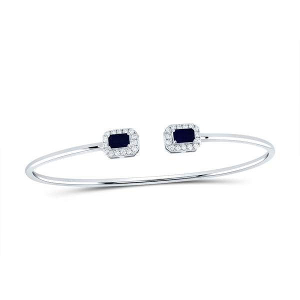 1/4CTW-NAT DIA ANA M 5X3MM EM-BS NAT GEM BANGLE