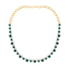 3 1/3CTW-NAT DIA CN 11 CTW HS-EM NAT GEM FASHION HEART NECKLACE (16 INCH)