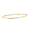 7/8CTW-DIA ANA M FASHION FLEXIBLE BANGLE (60X50MM)