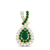 1/8CTW-DIA ANA M 1/12CTW-RD-EM, 4X3MM-PS-EM, NAT GEM PEAR PENDANT