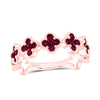7/8CTW RD-RU NAT GEM CLOVER RING