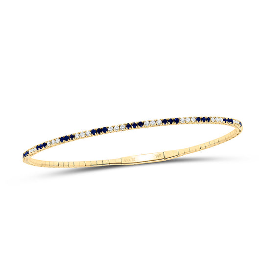 3/8CTW-NAT DIA ANA M 1/2CTW RD-BS NAT GEM TENNIS BANGLE (60X50MM)