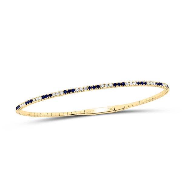 3/8CTW-NAT DIA ANA M 1/2CTW RD-BS NAT GEM TENNIS BANGLE (60X50MM)