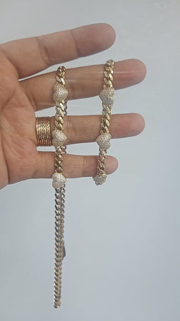 14k cadina y esclava