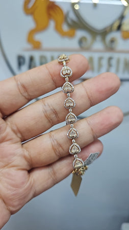 14k bracelet diamante