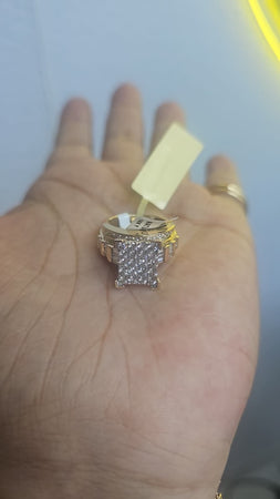 14k anillo diamante 2 k
