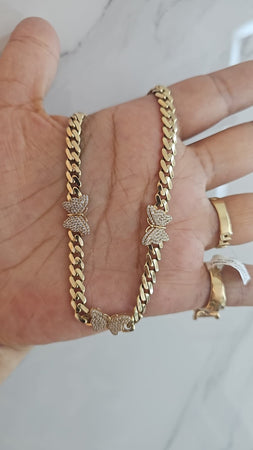 14 k cadina mariposa