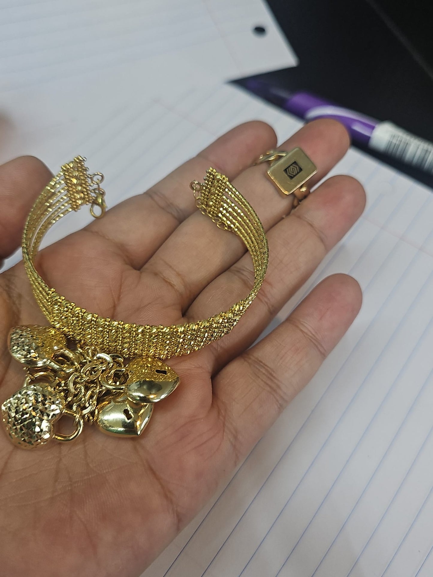 14 k bracelete and ring