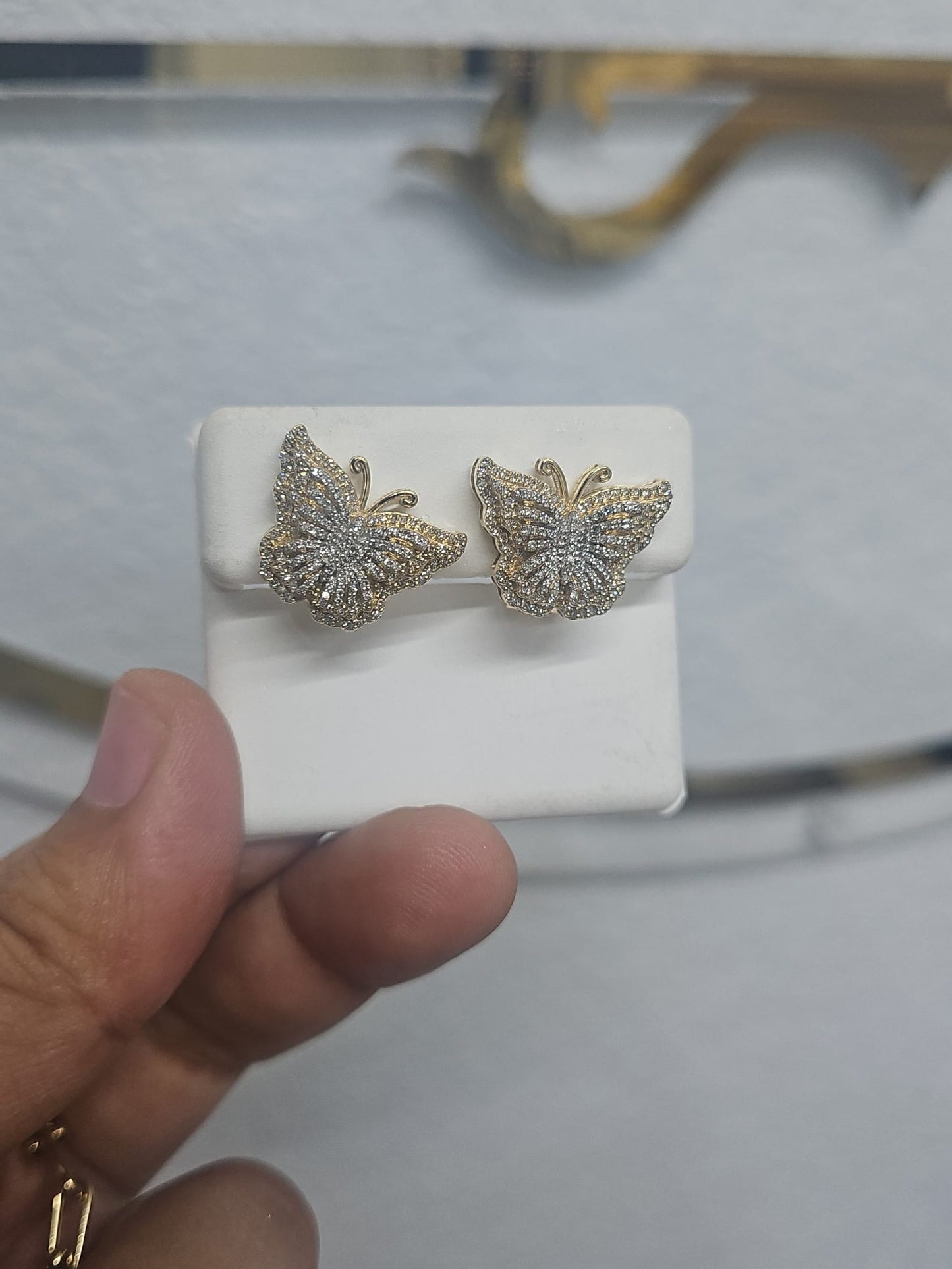14 k earrings mariposa