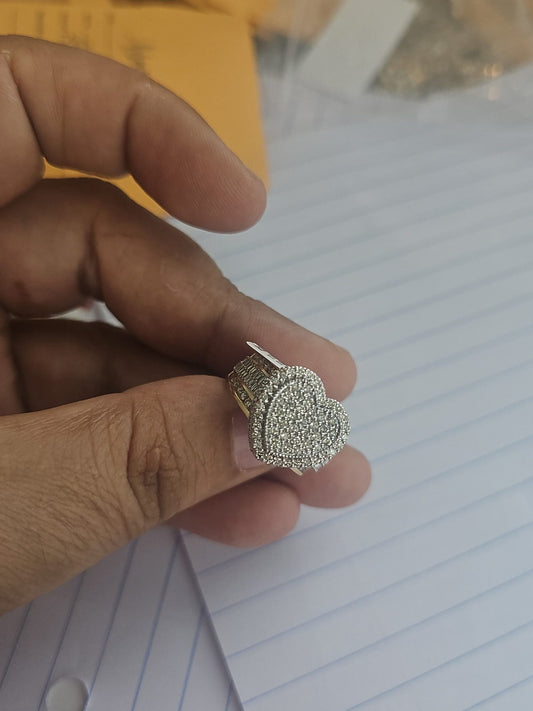14k anillo diamante