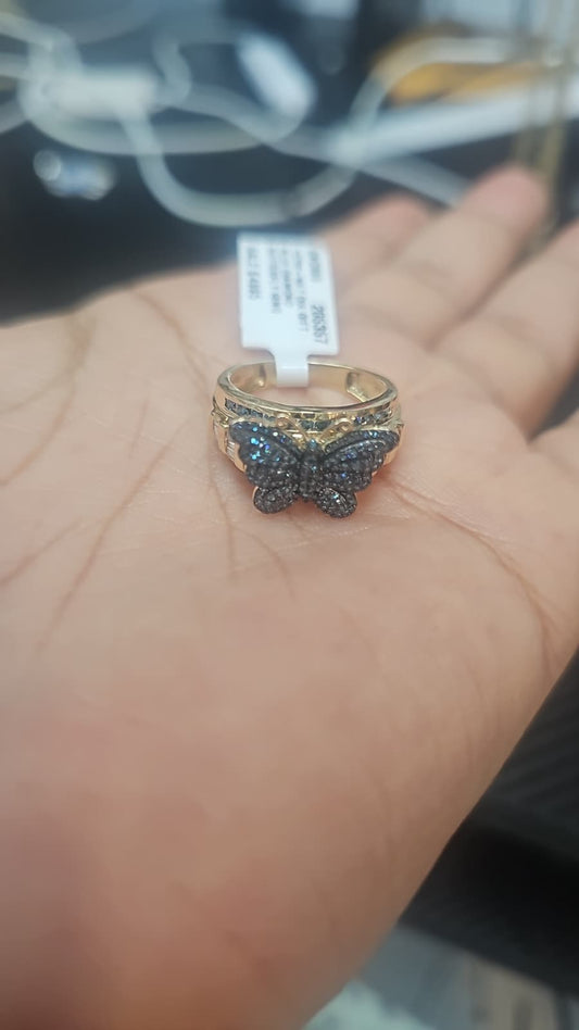 14 k anillo diamante