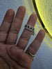 14 k anillo esmeralda talla 8