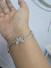 14K bracelet with natural diamante 4 k diamante 7 inches for women