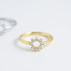 Oval Halo Sunburst Engagement Ring